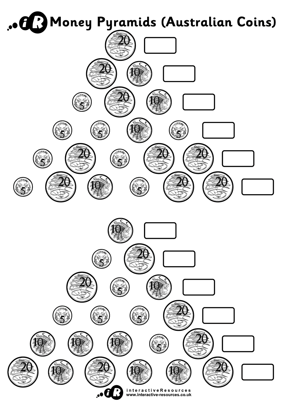 Australian Money Worksheet