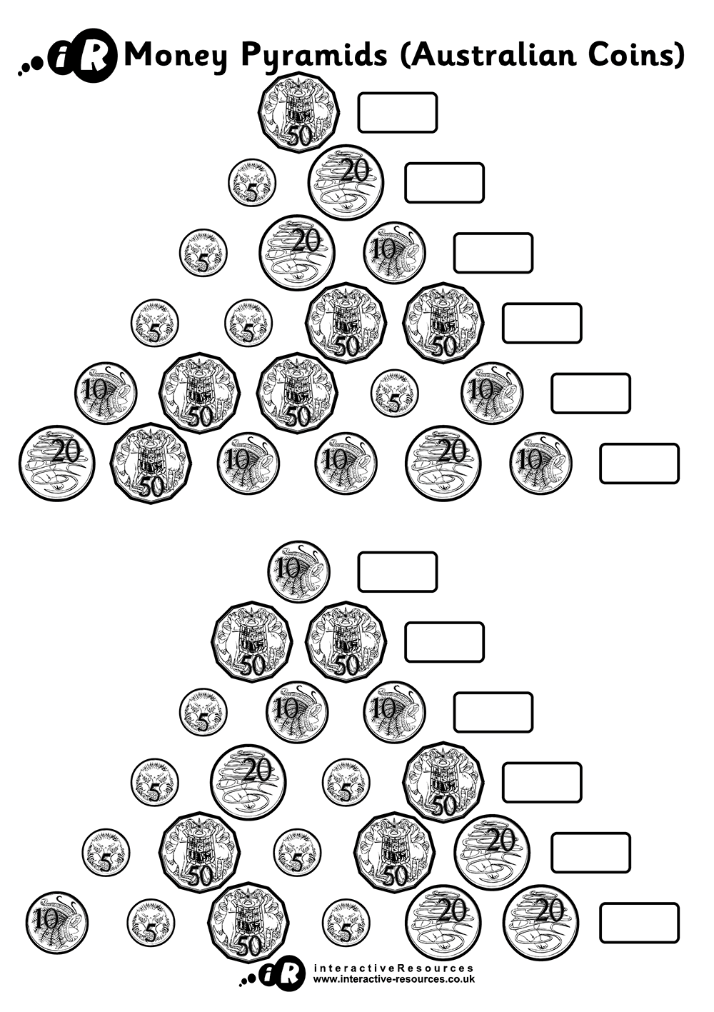 Australian Money Worksheet